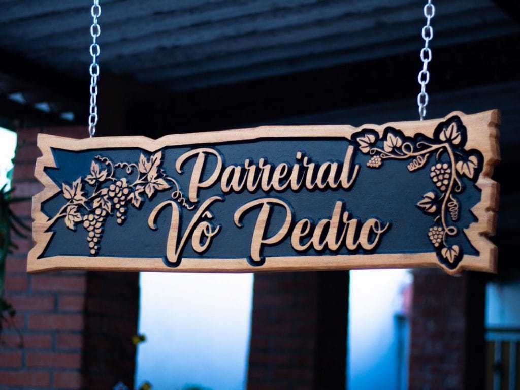 COMPRE AQUI - Placa de madeira para rancho rústica