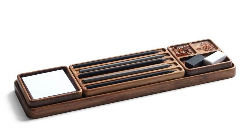 Organizador de mesa escritório rústico