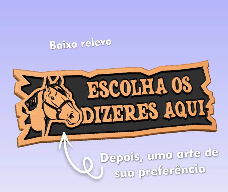 placa de madeira para rancho dizeres baixo relevo