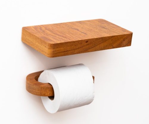 Kit Porta Papel Higiênico com Prateleira